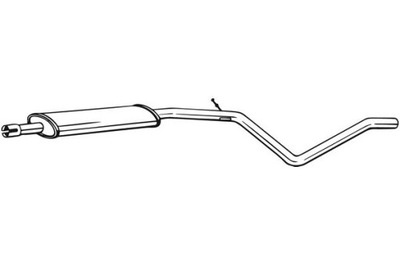 BOSAL SILENCIADOR SISTEMAS DE ESCAPE CENTRAL DACIA LOGAN RENAULT LOGAN I  
