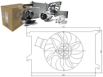 VENTILADOR DEL RADIADOR FIAT CROMA 1.8 16V (194)  