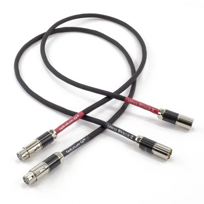 TELLURIUM Q ULTRA BLACK II XLR PARA KABLI PRZEWODÓW INTERKONEKT XLR 1m