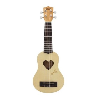 Trwałe drewniane 17''Ukulele + zestaw