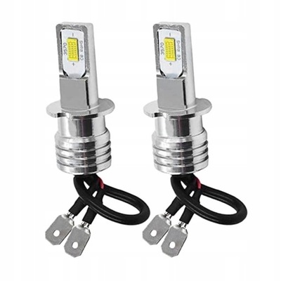 LUCES LUZ DIODO LUMINOSO LED H3 12V 6000K POTENTE LUZ 2 PIEZAS  