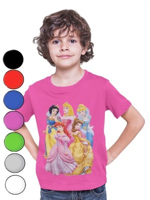 Koszulka Dziecięca -BAJKA KSIĘŻNICZKI DISNEYA RÓŻNE WZORY I KOLORY-1 XL 158