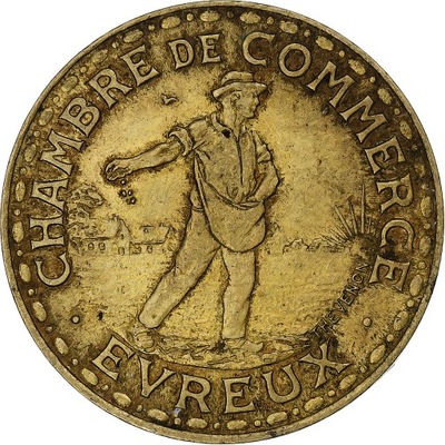 Francja, Chambre de commerce d'Evreux, 1 Franc, 19