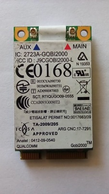 MODEM WWAN Gobi 2000 3G 2723A AERO2