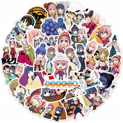 100 PIECES STICKERS NA KAMP YURU ANIME KAWAII SHIMA LOK9225  