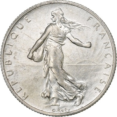 Francja, Semeuse, 2 Francs, 1917, Paris, MS(64), S