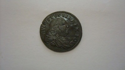Moneta szeląg August III Sas 1753 ładny