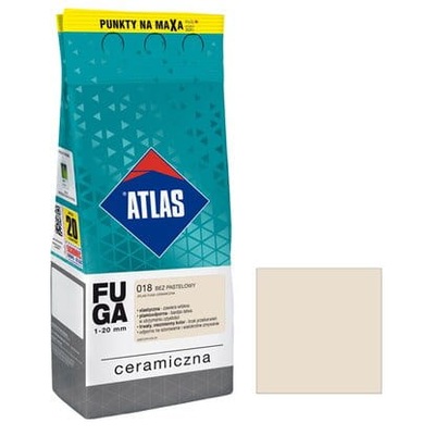 ATLAS Fuga ceramiczna 018 beż pastelowy 2kg