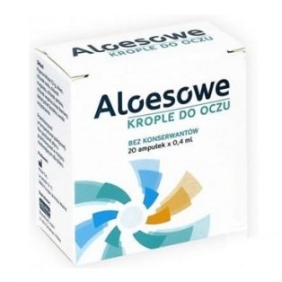 Aloesowe krople do oczu w ampułkach 0,4 ml, 20 szt