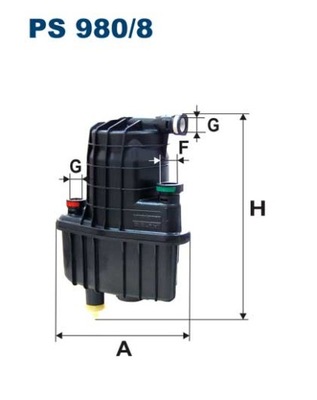 FILTRON FILTRO COMBUSTIBLES PS 980/8  