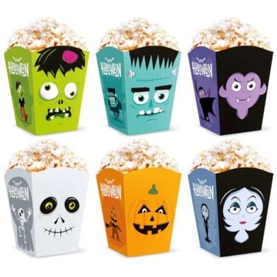 PUDEŁKA na popcorn POTWORY halloween IMPREZA