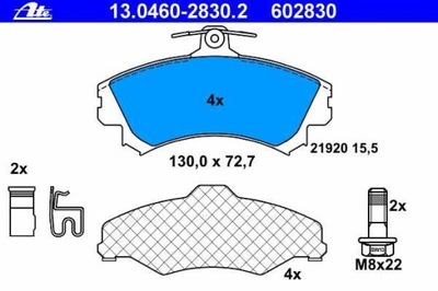 ZAPATAS DE FRENADO PARTE DELANTERA MITSUBISHI CARISMA 1995-  