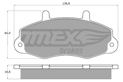 TOMEX BRAKES TRINKELĖS STABDŽIŲ FORD TRANSIT 14 91-98 