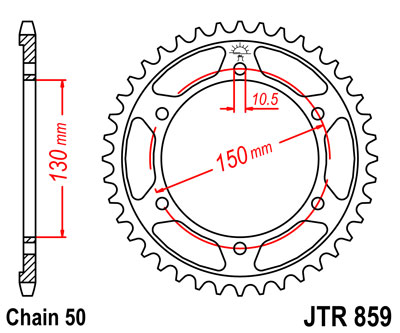 PINION GEAR REAR JT 43-ZEBY XJR 1300 1999-2003  