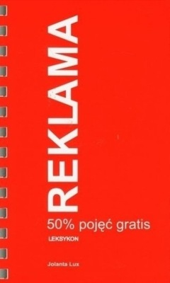 Reklama 50% pojęć gratis Leksykon Jolanta Lux