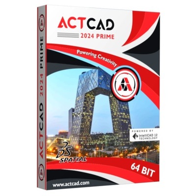ActCAD 2024 Prime ESD lic. wieczysta zastąp Auto Gstar Zw CAD| IntelliCAD12