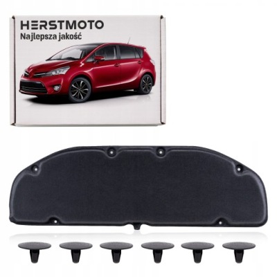 Toyota verso ar20 2009-2018 шумоизоляция капот 533410f020 + клипсы фото №1