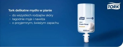 *** TORK Mydło w pianie 520501 1L wkład ***