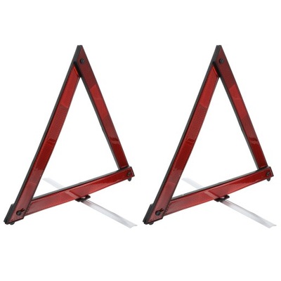 2pcs Triangle Car Warning Sign Foldable Driving Ro 