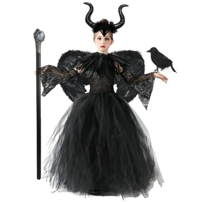 MALEFICENT Czarownica Przebranie Kostium Strój