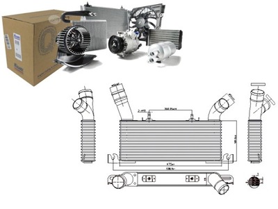 INTERCOOLER RADUADOR AIRE DE ADMISIÓN MITSUBISHI PAJERO IV 3.2D  