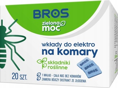 WKŁADY do ELEKTRO FUMIGATORA ZIELONA MOC BROS