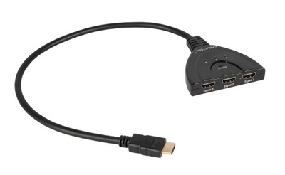 Złącze switch HDMI na kablu 1 wyj./3 wej. #ZLA0310