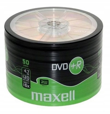 PŁYTY DVD+R 50szt Maxell x16 4,7GB