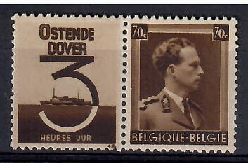 Belgia 1936 Mi PU423 Czyste **