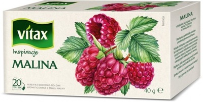 Herbata owocowa Vitax malina 20szt 2g