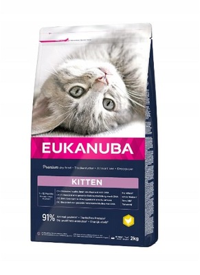 EUKANUBA Cat Kitten Healthy Start Chicken & Liver 2 kg