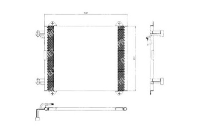 KONDENSATORIUS KONDICIONAVIMO AUDI A2 1.2D-1.6 02.00-08.0 