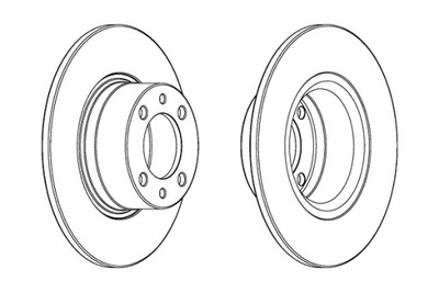 FERODO DISCOS DE FRENADO 2SZT. PARTE DELANTERA MERCEDES A W168 1.4-1.9  