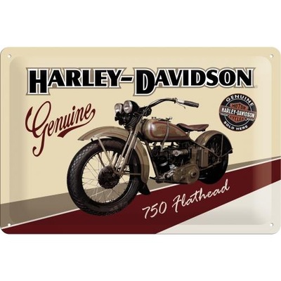 Harley Davidson Flathead Szyld Tablica 20x30 Motor