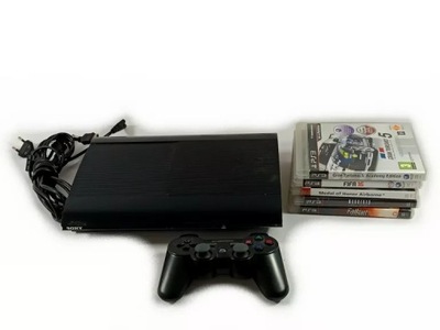 KONSOLA PLAYSTATION 3 PAD+ 5 GIER