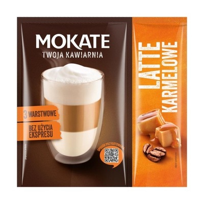 Napój Kawowy Instant Kawa Latte Karmelowe z Pianką Bez Ekspresu Mokate