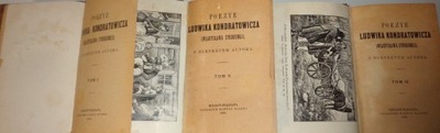 Syrokomla POEZYE LUDWIKA KONDRATOWICZA tom I-VI 1908