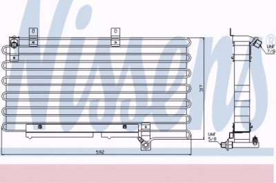 Радіатор кондиціонера nissens 94000 фото №1