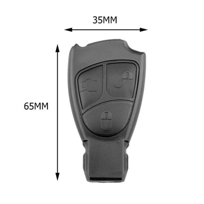 CAR REMOTE KEY SHELL ABS 3 BUTTONS KEY CASE COVER REPLACEMENT FOR ME~60792