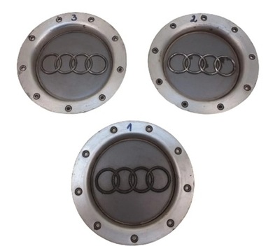 AUDI A4 A6 A8 DEKLE KAPSLE TAPACUBOS DISCOS ALUMINIO 8D0601165K ORIGINAL  