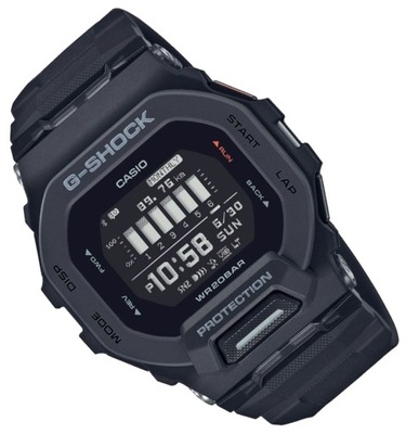 Czarny zegarek męski na pasku Casio G-Shock GBD-200 Krokomierz Bluetooth