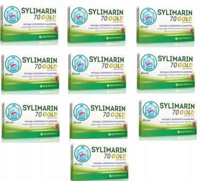 10x Alg Pharma Sylimarin 70 Gold 30 tabletek