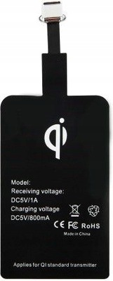 ADAPTER DO ŁADOWANIA INDUKCYJNEGO TYP-C Qi Cewka