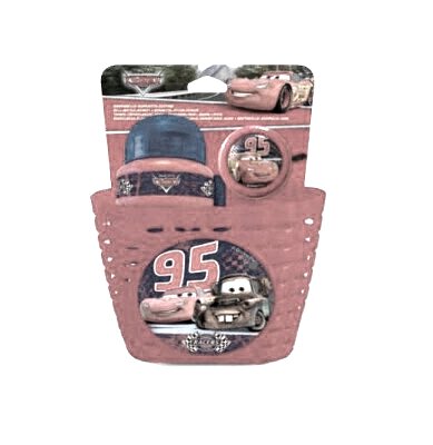 Zestaw rowerowy koszyk bidon dzwonek Disney Cars