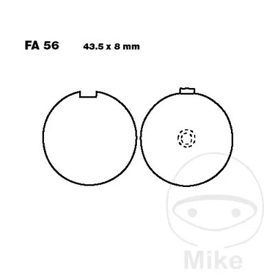 КОЛОДКИ ГАЛЬМІВНІ ПЕРЕДНЯ EBC FA056