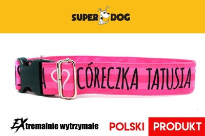 Obroża dla psa Superdog 4cm - Córeczka Tatusia