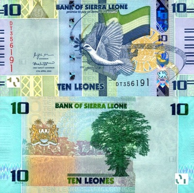 # SIERRA LEONE - 10 LEONES - 2022 - P-NEW - UNC