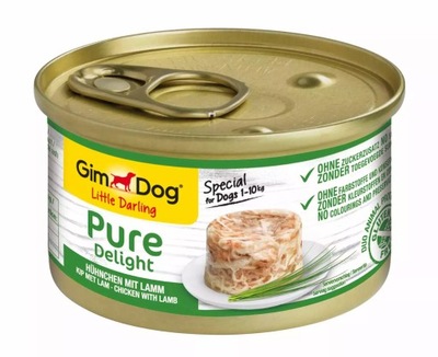 GIMDOG Pure Delight z kurczakiem i jagnięciną 85g