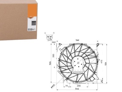 Вентилятор радіатора bmw x3 06-10 nrf фото №1