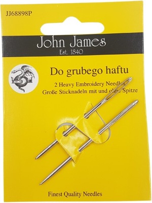 Igły do grubego haftu karnet John James 2 szt